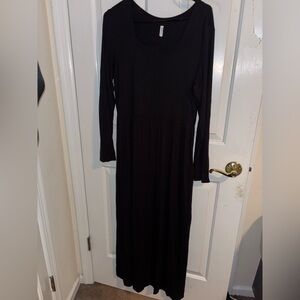 Popyoung Black Maxi Dress
